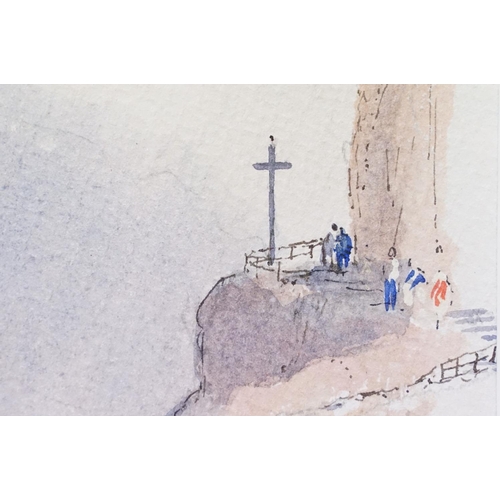 152 - Sir Hugh Casson (British, 1910 - 1999), Path to St George's Monastery, watercolour, initialled HC lo... 