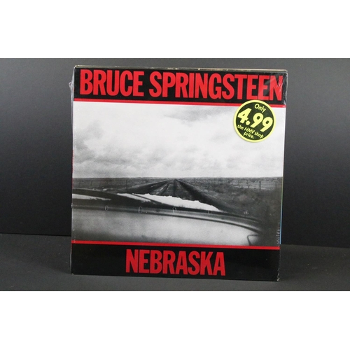 114 - Vinyl - 7 Bruce Springsteen LPs and 1 box set to include Nebraska (in open shrink), Greetings From A... 