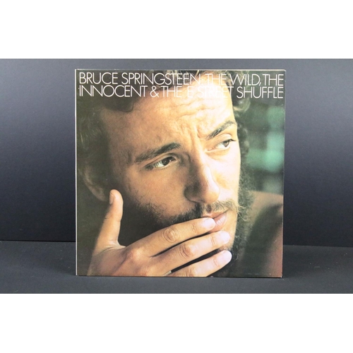 114 - Vinyl - 7 Bruce Springsteen LPs and 1 box set to include Nebraska (in open shrink), Greetings From A... 