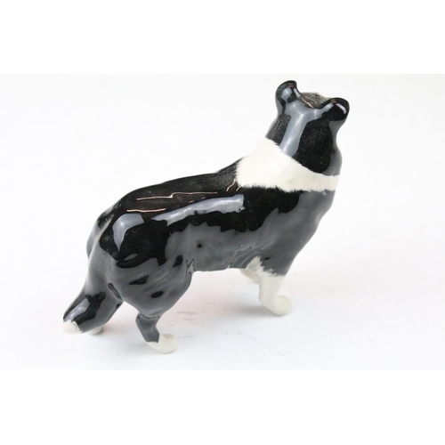 73 - Group of Beswick porcelain animals to include a Shire horse, 'Arnoldene' Dalmatian, foal, Border Col... 