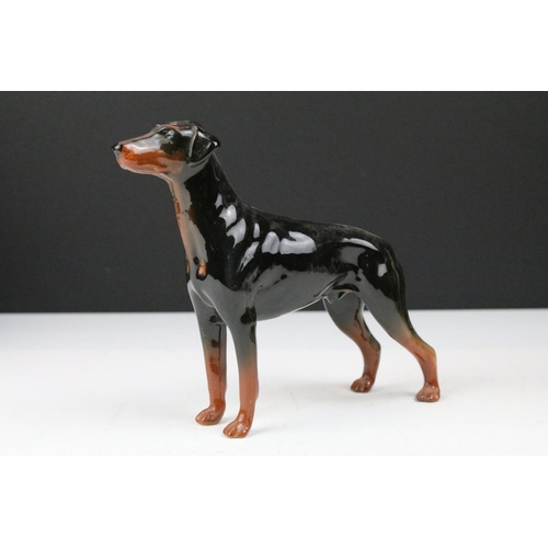 73 - Group of Beswick porcelain animals to include a Shire horse, 'Arnoldene' Dalmatian, foal, Border Col... 