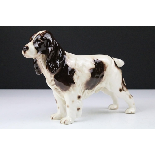 73 - Group of Beswick porcelain animals to include a Shire horse, 'Arnoldene' Dalmatian, foal, Border Col... 