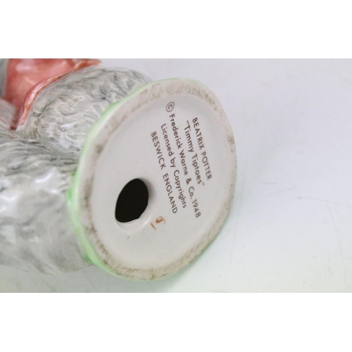 76 - Collection of ten Beswick & Royal Albert Beatrix Potter figures, featuring gold backstamps, to inclu... 