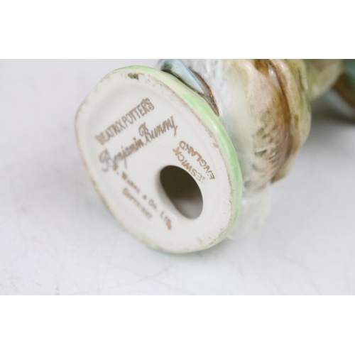 76 - Collection of ten Beswick & Royal Albert Beatrix Potter figures, featuring gold backstamps, to inclu... 