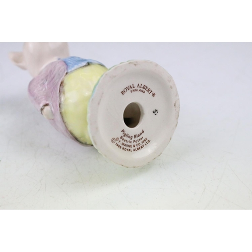 76 - Collection of ten Beswick & Royal Albert Beatrix Potter figures, featuring gold backstamps, to inclu... 