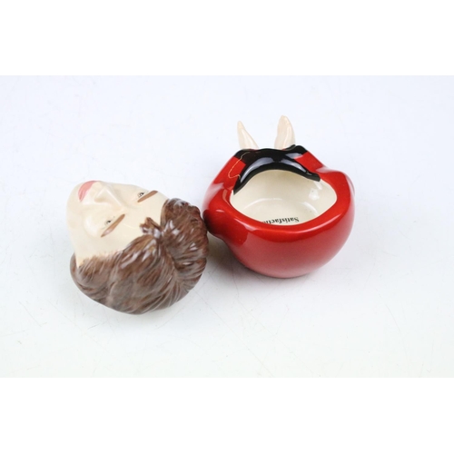 79 - Two Boxed Kevin Francis Face Pots including The Beatles John Lennon ' Life is what happens .... ' an... 