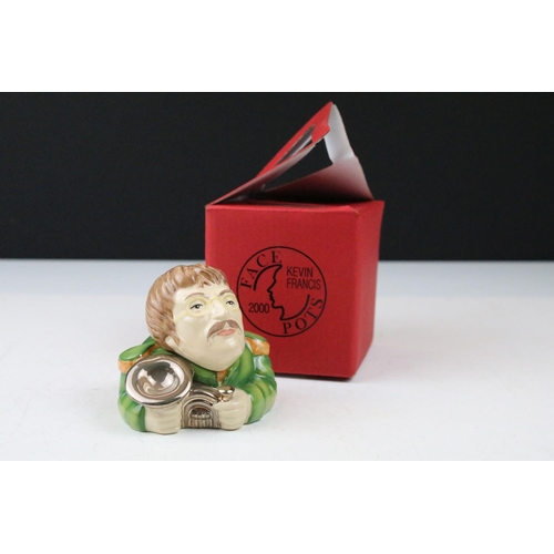 79 - Two Boxed Kevin Francis Face Pots including The Beatles John Lennon ' Life is what happens .... ' an... 