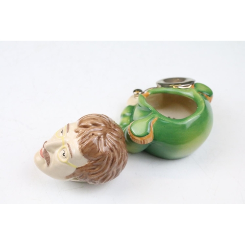 79 - Two Boxed Kevin Francis Face Pots including The Beatles John Lennon ' Life is what happens .... ' an... 