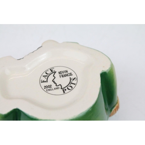 79 - Two Boxed Kevin Francis Face Pots including The Beatles John Lennon ' Life is what happens .... ' an... 