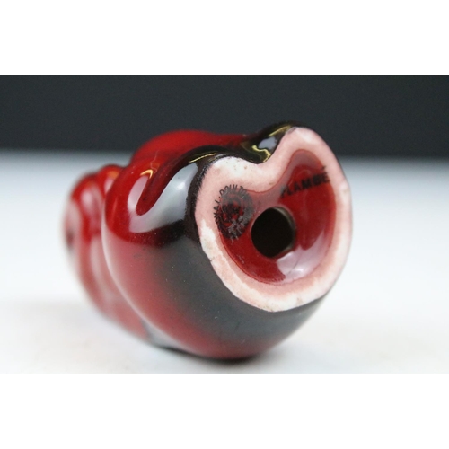 90 - Four boxed Royal Doulton flambé porcelain animals to include Fox (298), Rabbit (113), Duck (395) and... 