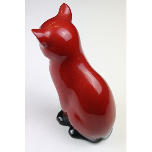 90 - Four boxed Royal Doulton flambé porcelain animals to include Fox (298), Rabbit (113), Duck (395) and... 