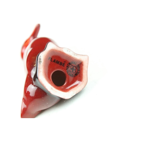 90 - Four boxed Royal Doulton flambé porcelain animals to include Fox (298), Rabbit (113), Duck (395) and... 