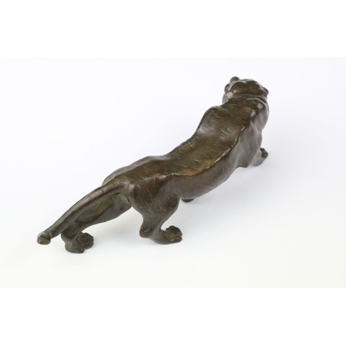 325 - A Chinese ornamental bronze figure of a tiger.