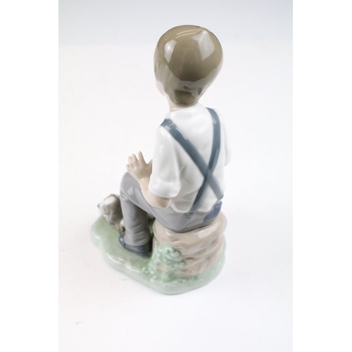 95 - Collection of 11 porcelain figures to include Lladro & Nao, featuring Lladro 4568 Shepherdess with D... 
