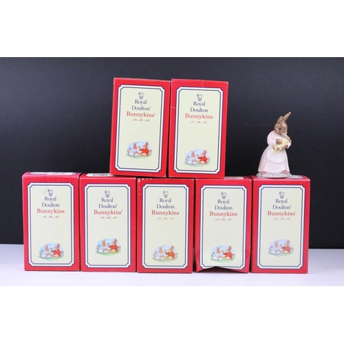 97 - Collection of 16 Royal Doulton Bunnykins figures to include boxed examples, the lot featuring Boy Sc... 
