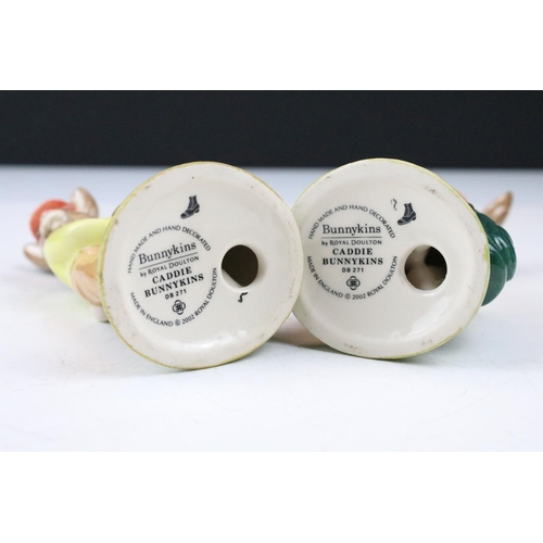 97 - Collection of 16 Royal Doulton Bunnykins figures to include boxed examples, the lot featuring Boy Sc... 