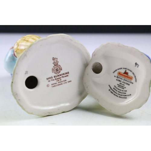 97 - Collection of 16 Royal Doulton Bunnykins figures to include boxed examples, the lot featuring Boy Sc... 