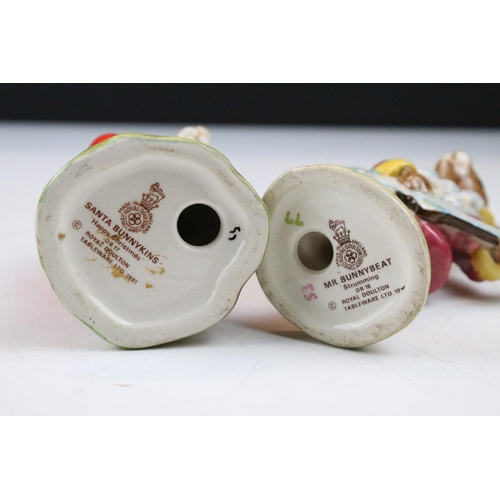 97 - Collection of 16 Royal Doulton Bunnykins figures to include boxed examples, the lot featuring Boy Sc... 