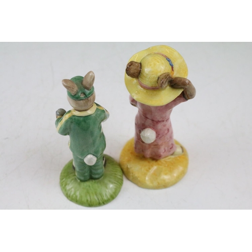 97 - Collection of 16 Royal Doulton Bunnykins figures to include boxed examples, the lot featuring Boy Sc... 