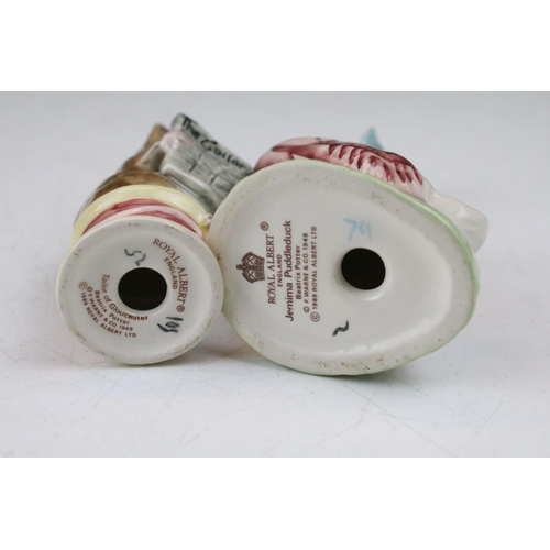 103 - Collection of 15 Beswick & Royal Albert Beatrix Potter porcelain figures to include Beswick Peter Ra... 