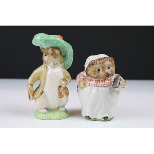 103 - Collection of 15 Beswick & Royal Albert Beatrix Potter porcelain figures to include Beswick Peter Ra... 