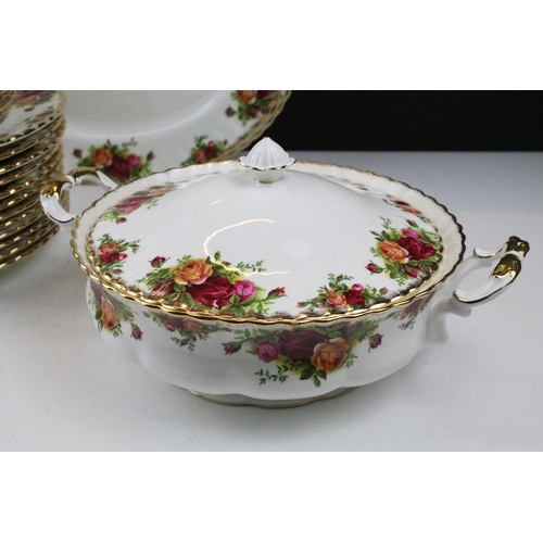 104 - Royal Albert 'Old Country Roses' tea, dinner & coffee ware to include 12 dinner plates, side plates,... 