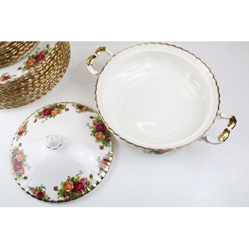 104 - Royal Albert 'Old Country Roses' tea, dinner & coffee ware to include 12 dinner plates, side plates,... 