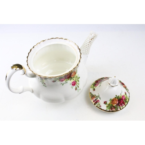 104 - Royal Albert 'Old Country Roses' tea, dinner & coffee ware to include 12 dinner plates, side plates,... 