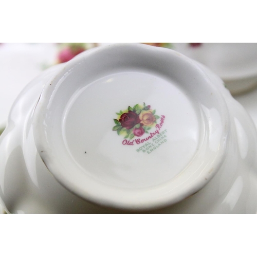 104 - Royal Albert 'Old Country Roses' tea, dinner & coffee ware to include 12 dinner plates, side plates,... 