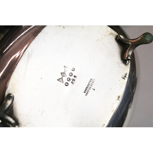 472 - Collection of silver plate and metal ware to include teapots, coffee pot, candlesticks, etc