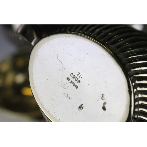 472 - Collection of silver plate and metal ware to include teapots, coffee pot, candlesticks, etc