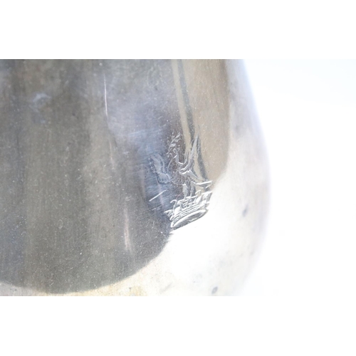 475 - Silver plated ware including an oversized 3 pcs tea service set, a pair of oval twin handled serving... 