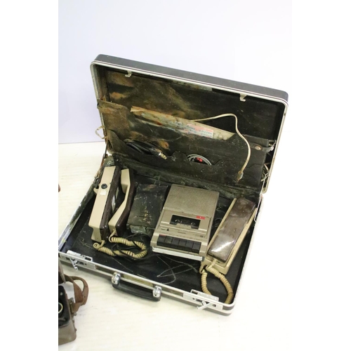 474 - Two engineers line testing telephones, one marked PO 704B to the case, together with further telepho... 