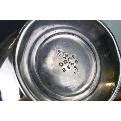 479 - Collection of mixed silver plate to include berry spoons, teapot, coffee pot, tankard, hot water jug... 