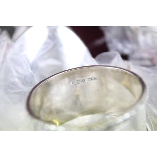 513 - K. Bright of Sheffield - An eight setting canteen of silver plated cutlery, together with a silver h... 