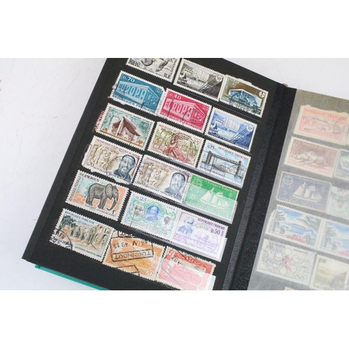 400 - Collection of Commonwealth & world stamps housed within eight albums / stock albums`, featuring a qu... 