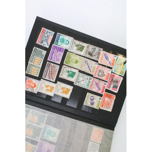 400 - Collection of Commonwealth & world stamps housed within eight albums / stock albums`, featuring a qu... 