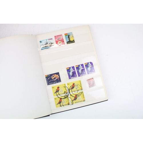 400 - Collection of Commonwealth & world stamps housed within eight albums / stock albums`, featuring a qu... 