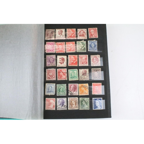 400 - Collection of Commonwealth & world stamps housed within eight albums / stock albums`, featuring a qu... 
