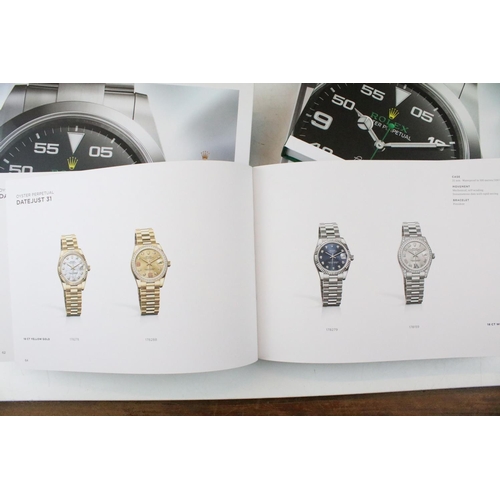 401 - Collection of 13 Rolex & Breitling watch catalogues, plus Breitling price lists, etc
