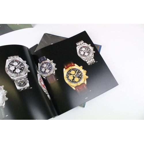 401 - Collection of 13 Rolex & Breitling watch catalogues, plus Breitling price lists, etc
