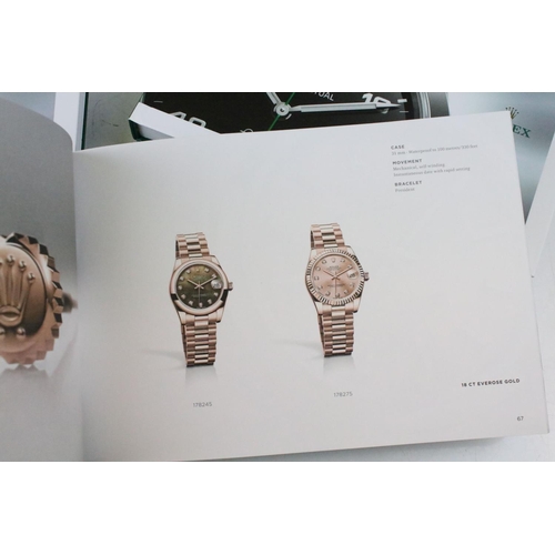 401 - Collection of 13 Rolex & Breitling watch catalogues, plus Breitling price lists, etc