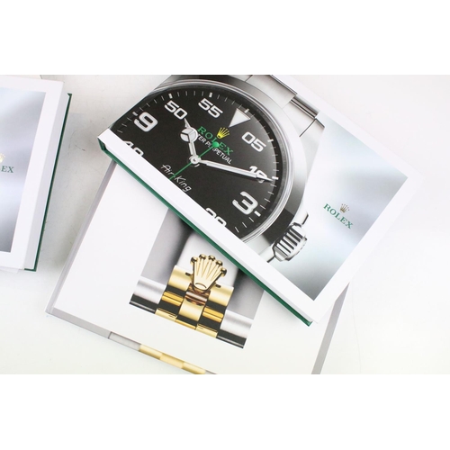 401 - Collection of 13 Rolex & Breitling watch catalogues, plus Breitling price lists, etc