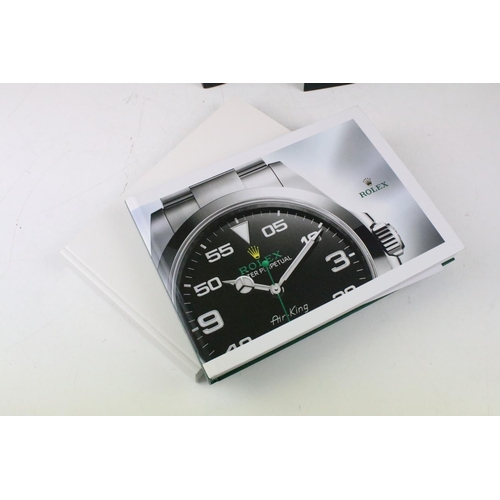 401 - Collection of 13 Rolex & Breitling watch catalogues, plus Breitling price lists, etc