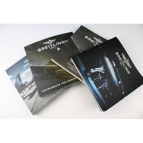 401 - Collection of 13 Rolex & Breitling watch catalogues, plus Breitling price lists, etc