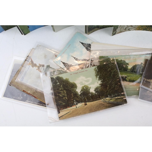 403 - Collection of postcards & stamped envelopes housed within three boxes, early 20th century onwards, t... 