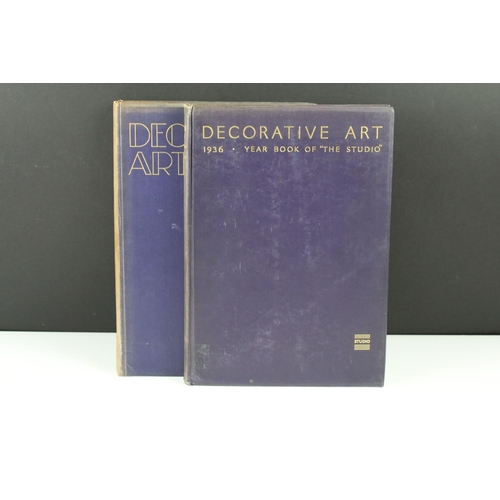 405 - Books - Five 1930's Art Deco 'Decorative Art' yearbooks, together with three other period design boo... 