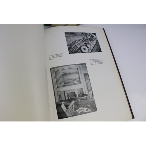 405 - Books - Five 1930's Art Deco 'Decorative Art' yearbooks, together with three other period design boo... 