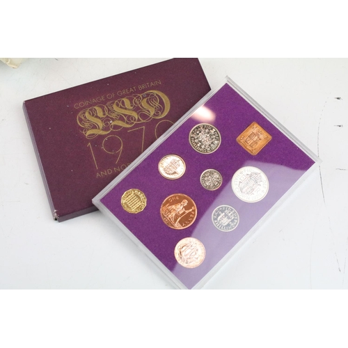 406 - Collection of coins / coin sets to include five proof year sets and a quantity of commemorative crow... 