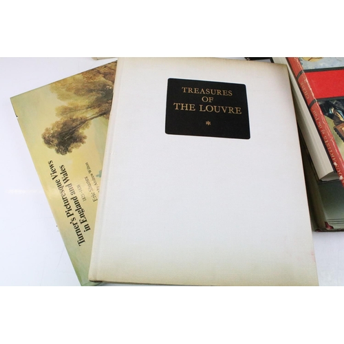 409 - Books - A small collection of books to include hardback art books, featuring 'Treasure of the Louvre... 